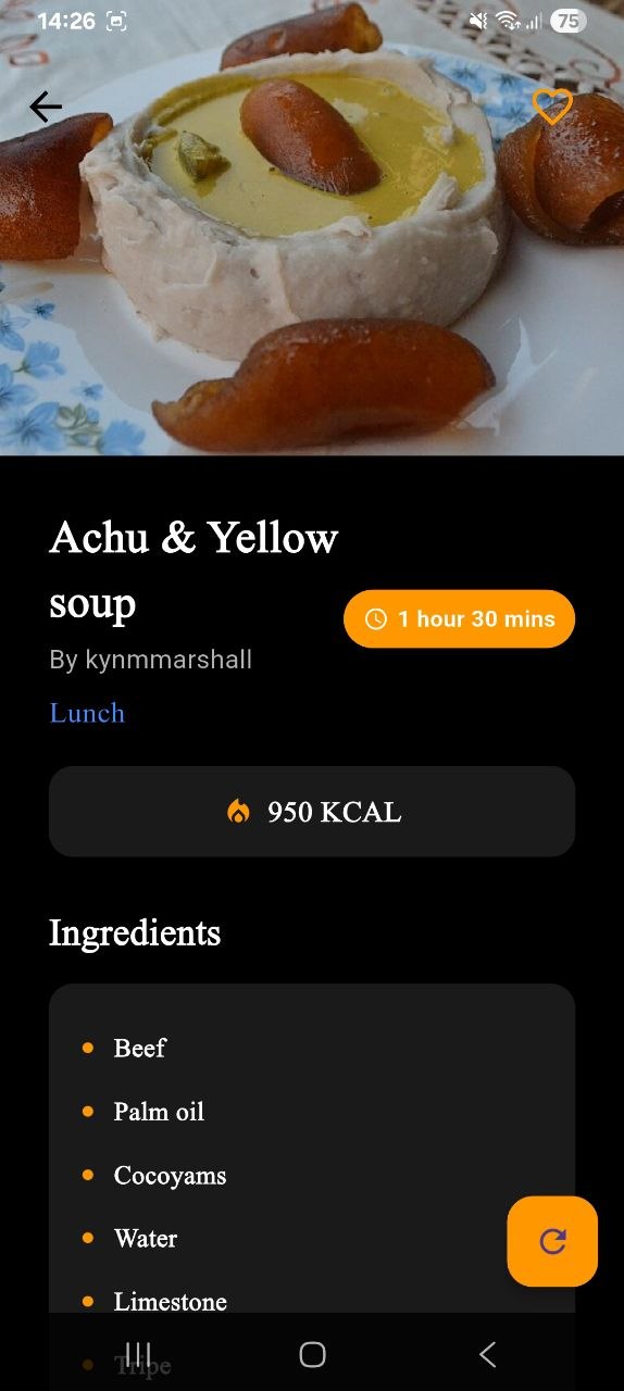 Recipe Detail Screen